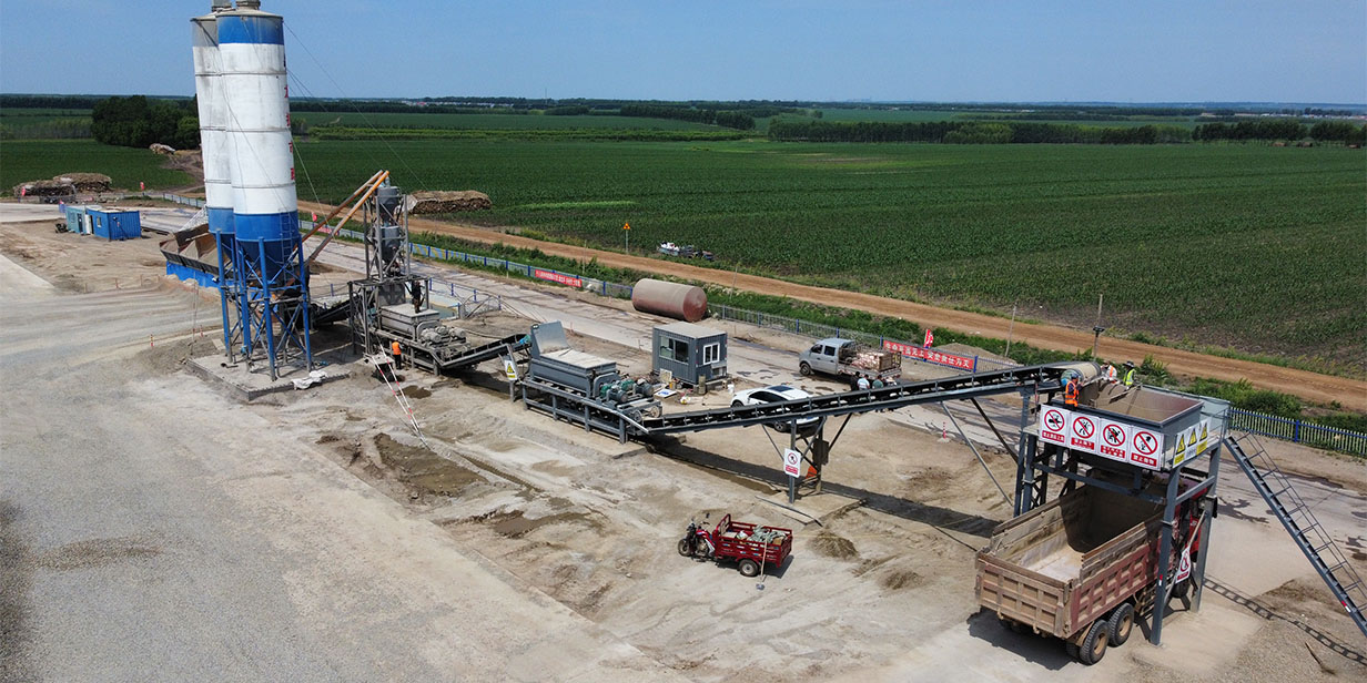 Установка для смешивания стабилизированного грунта WCQ800-S